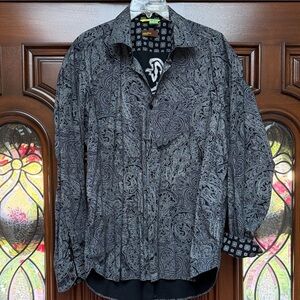 Vintage Havana Nines Long Sleeve Reversible Cuff Shirt